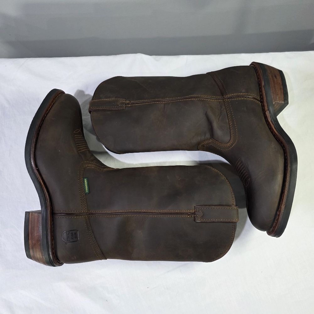 Dan Post Men's Albuquerque Waterproof Leather Soft Toe Western Boots, 12". 11EW - Picture 5 of 10